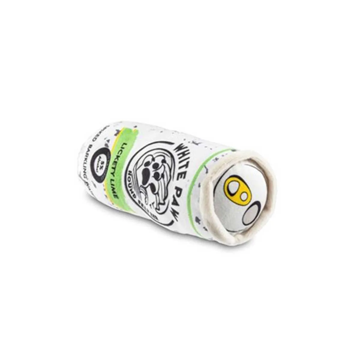 White Paw Lickety Lime Plush Dog Toy